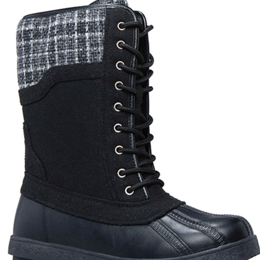 Black Flannel Duck boot